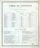 Table of Contents, Macoupin County 1875